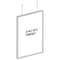 Azar Displays 24''W x 36''H Double-Sided Hanging Snap Frame 300416 - alternate 3